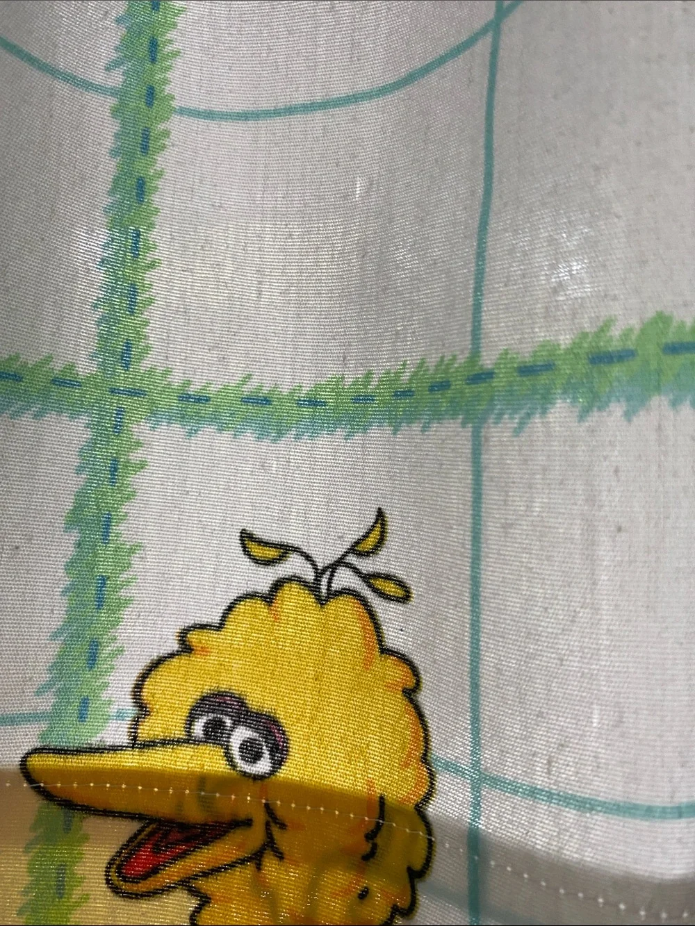 VTG ‘97 Sesame Street Bedsheet Curtains